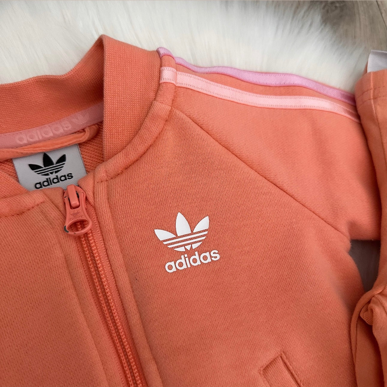 Adidas Girls Tracksuit Set - 3/6 months