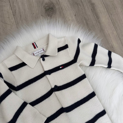 Tommy Hilfiger Boys Knitted Romper - 0/3 months