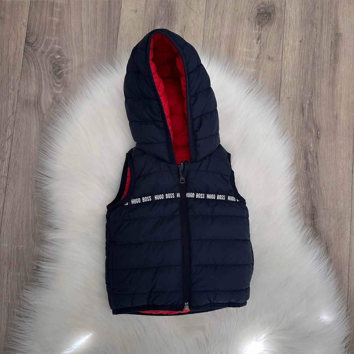 Hugo Boss Boys Reversible Gilet - 6M