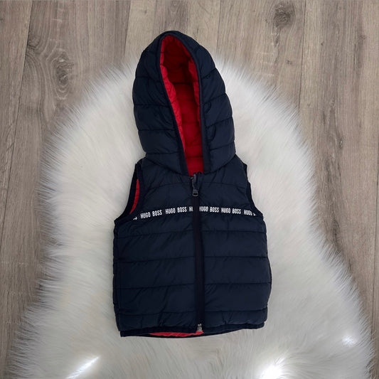 Hugo Boss Boys Reversible Gilet - 6M