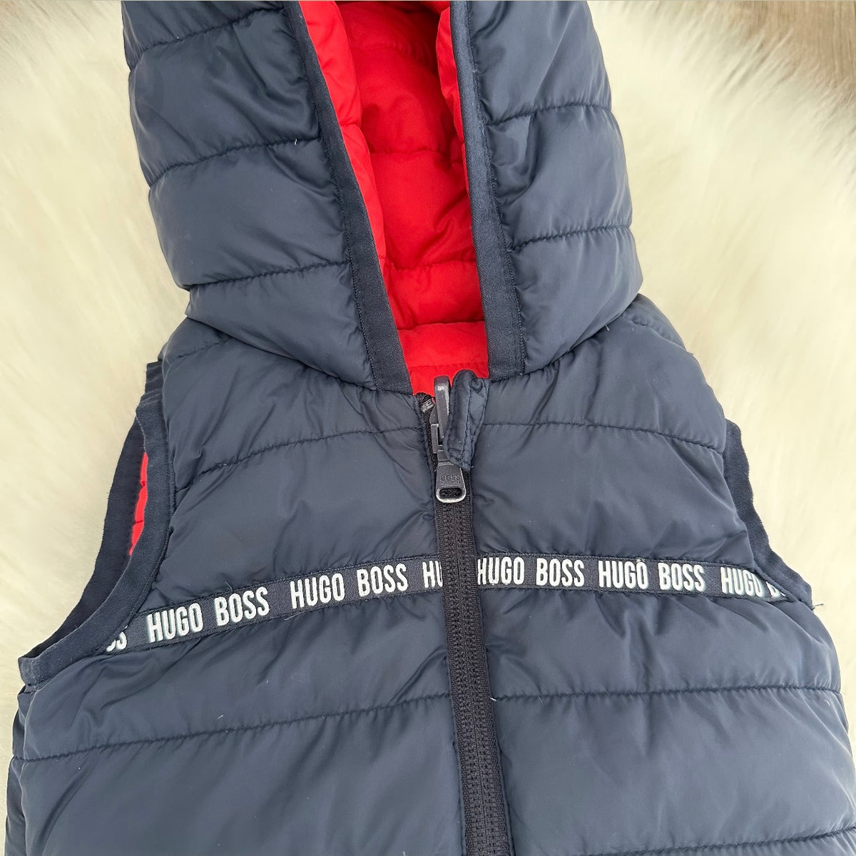 Hugo Boss Boys Reversible Gilet - 6M