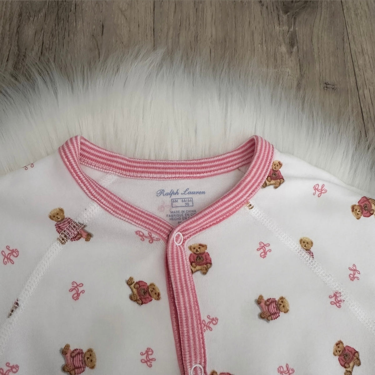 Ralph Lauren Girls Babygrow - 6M