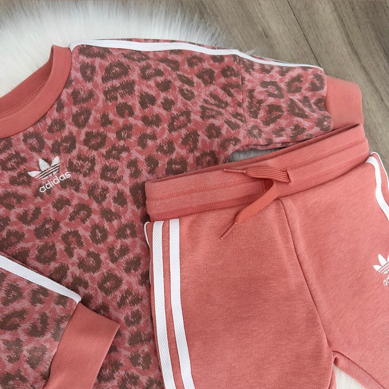 Adidas Girls Tracksuit Set - 3/6 months