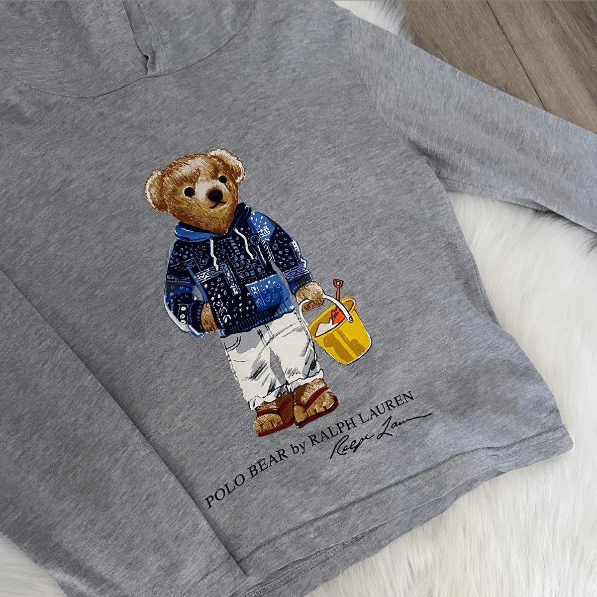 Ralph Lauren Boys Hooded T shirt - Age 4