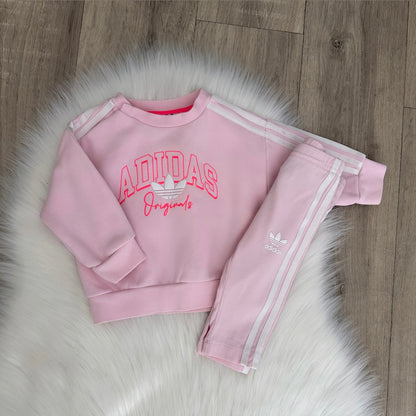 Adidas Girls Tracksuit - 3/6 months