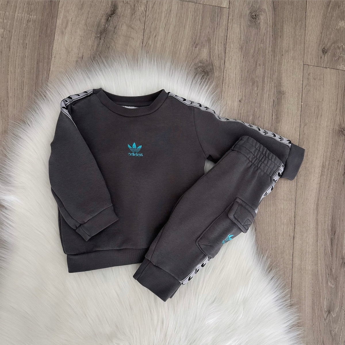 Adidas Boys Tracksuit Set - 3/6 months