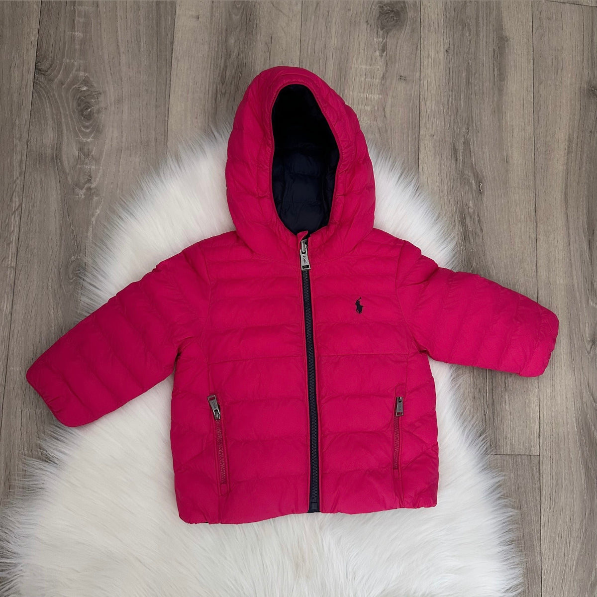 Ralph Lauren Girls Reversible Coat - 12M