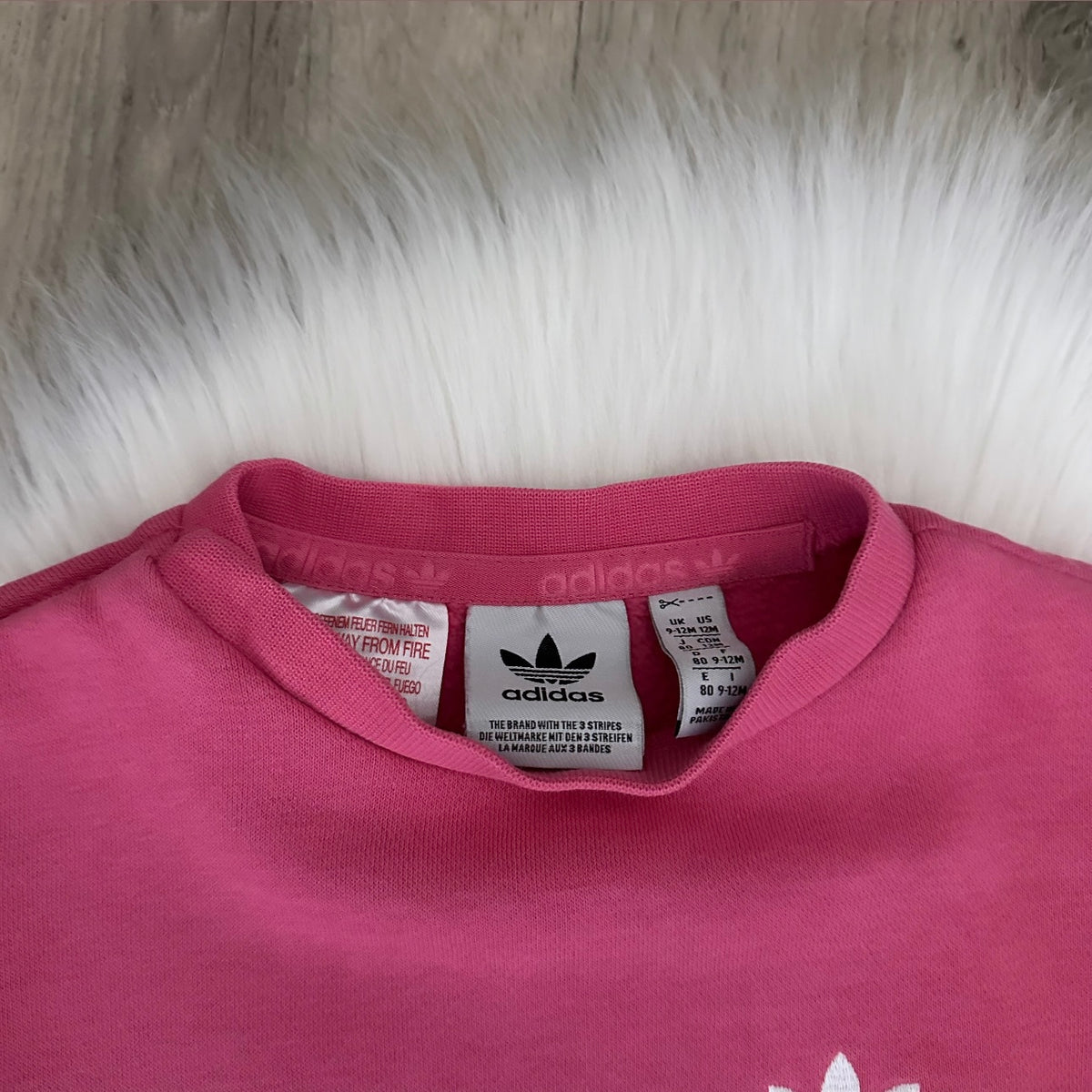 Adidas Girls Tracksuit Set - 9/12 months