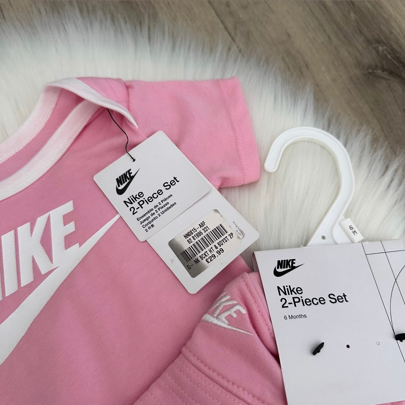 Nike Girls Romper Hat Set - 0/6 months