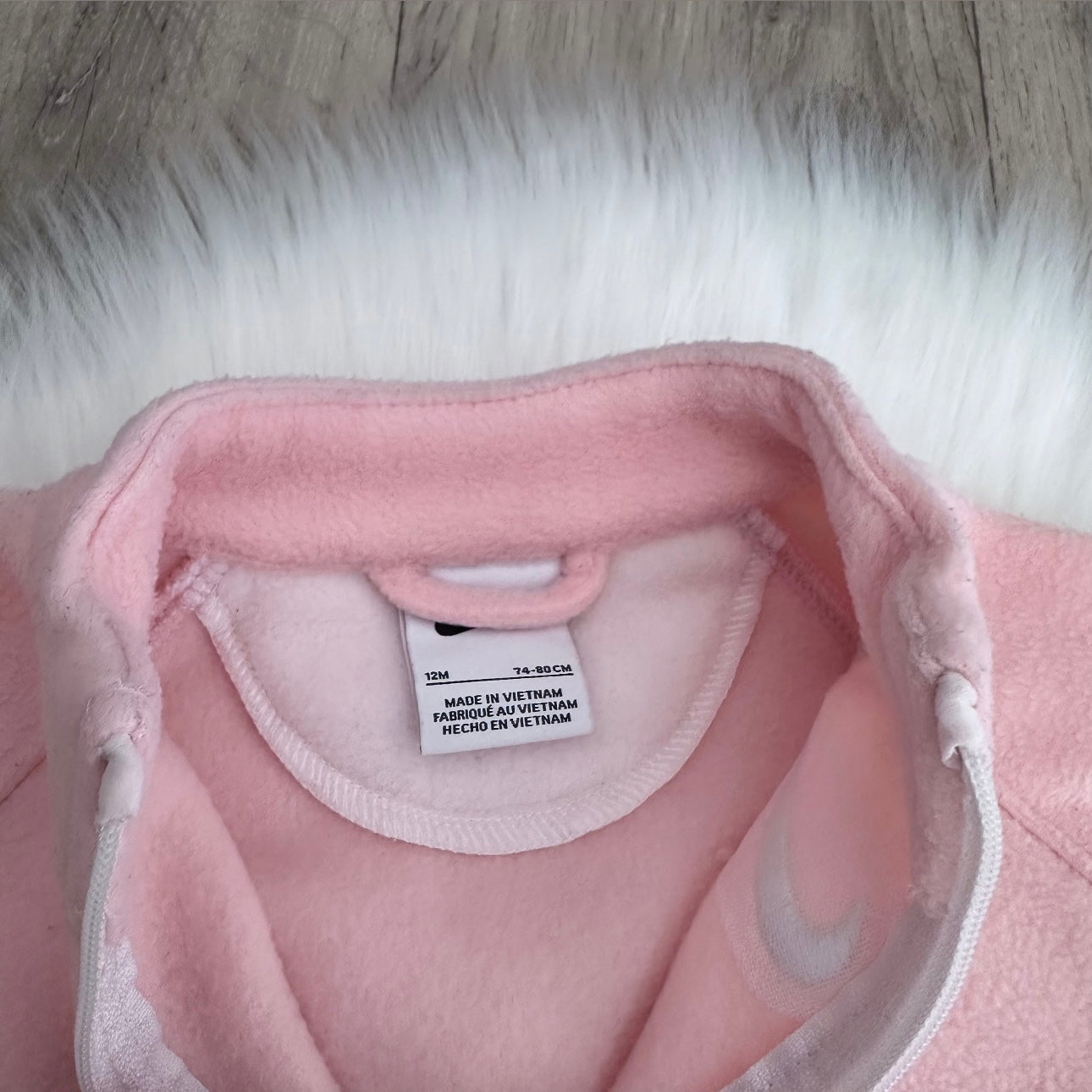 Nike Girls Fleece Jacket - 12M