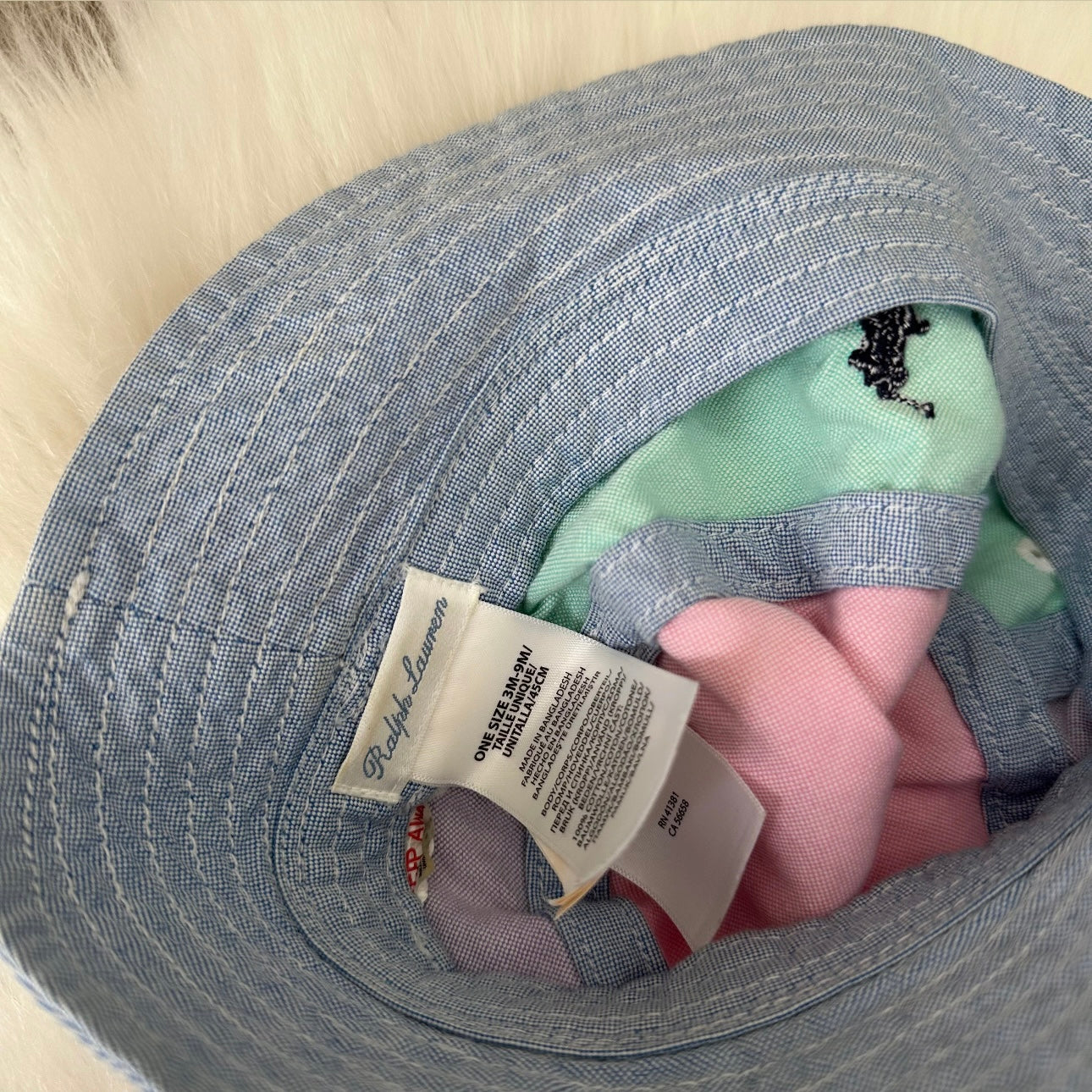Ralph Lauren Boys Bucket Hat - 3/9 months