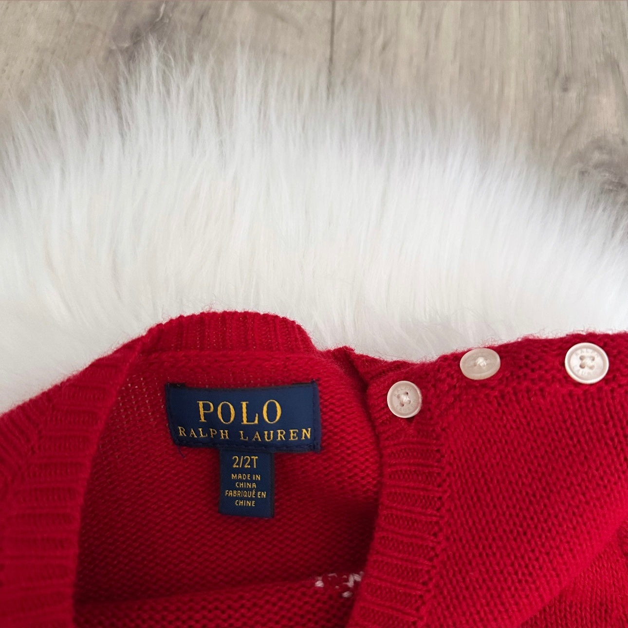 Ralph Lauren Girls Jumper - Age 2