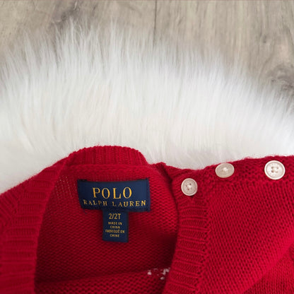Ralph Lauren Girls Jumper - Age 2