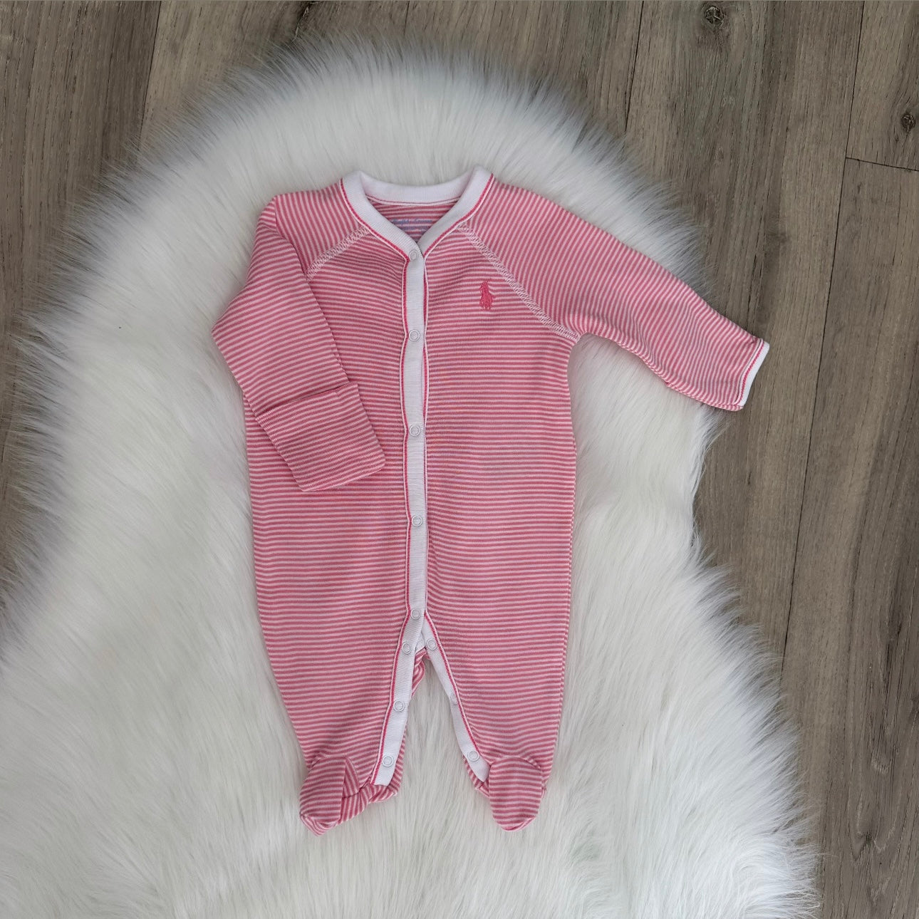 Ralph Lauren Girls Babygrow- Newborn
