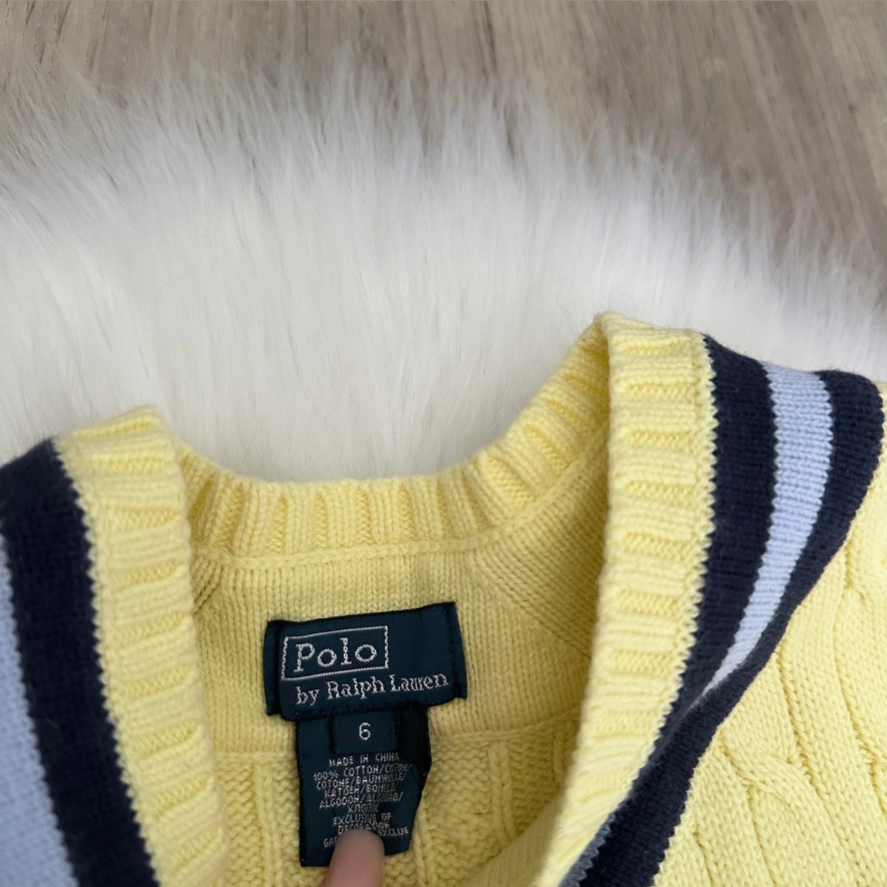Ralph Lauren Boys Knitted Vest - Age 6