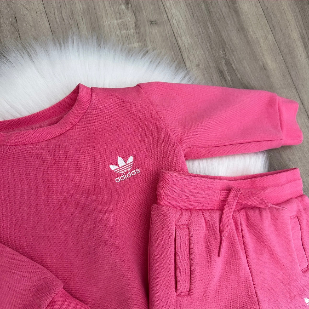 Adidas Girls Tracksuit - 3/6 months