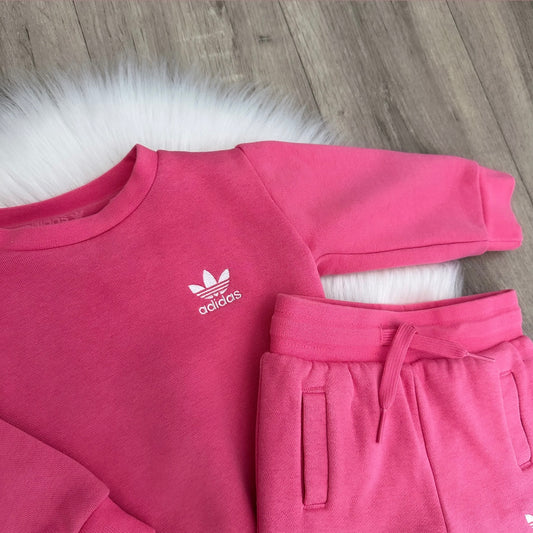 Adidas Girls Tracksuit - 3/6 months