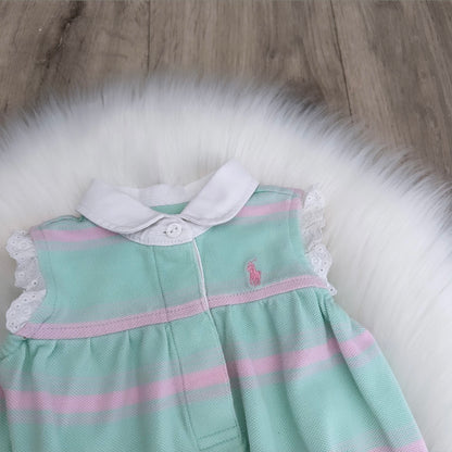Ralph Lauren Girls Romper - 6M