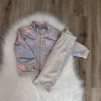Adidas Girls Tracksuit - 6/9 months